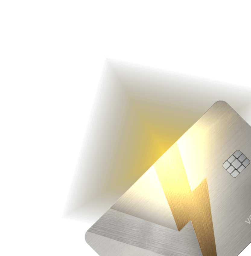 Voltica Luxe card with a luxurious, premium design.