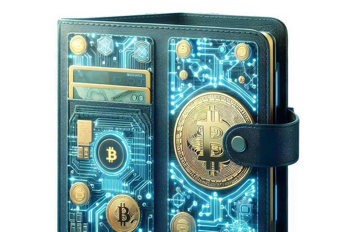 Voltica app showing an integrated multi-wallet with various assets.