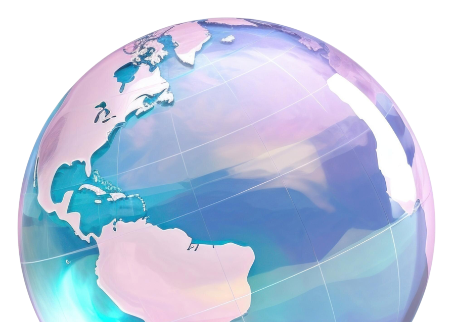 Abstract image of a glowing planet.